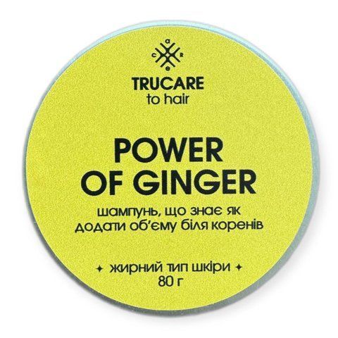 Твердий шампунь для жирного типу шкіри голови POWER OF GINGER 80 g 0010 фото